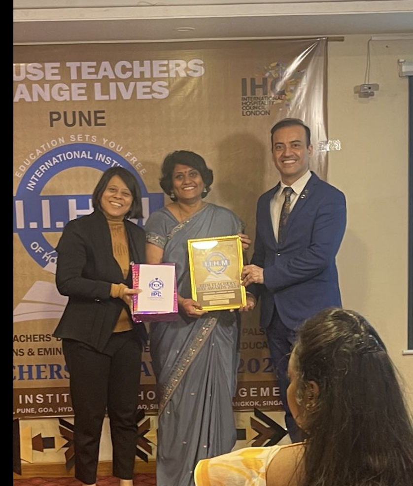 IIHM Best Teacher Award (2024-25) : Ms. Swati Ingale