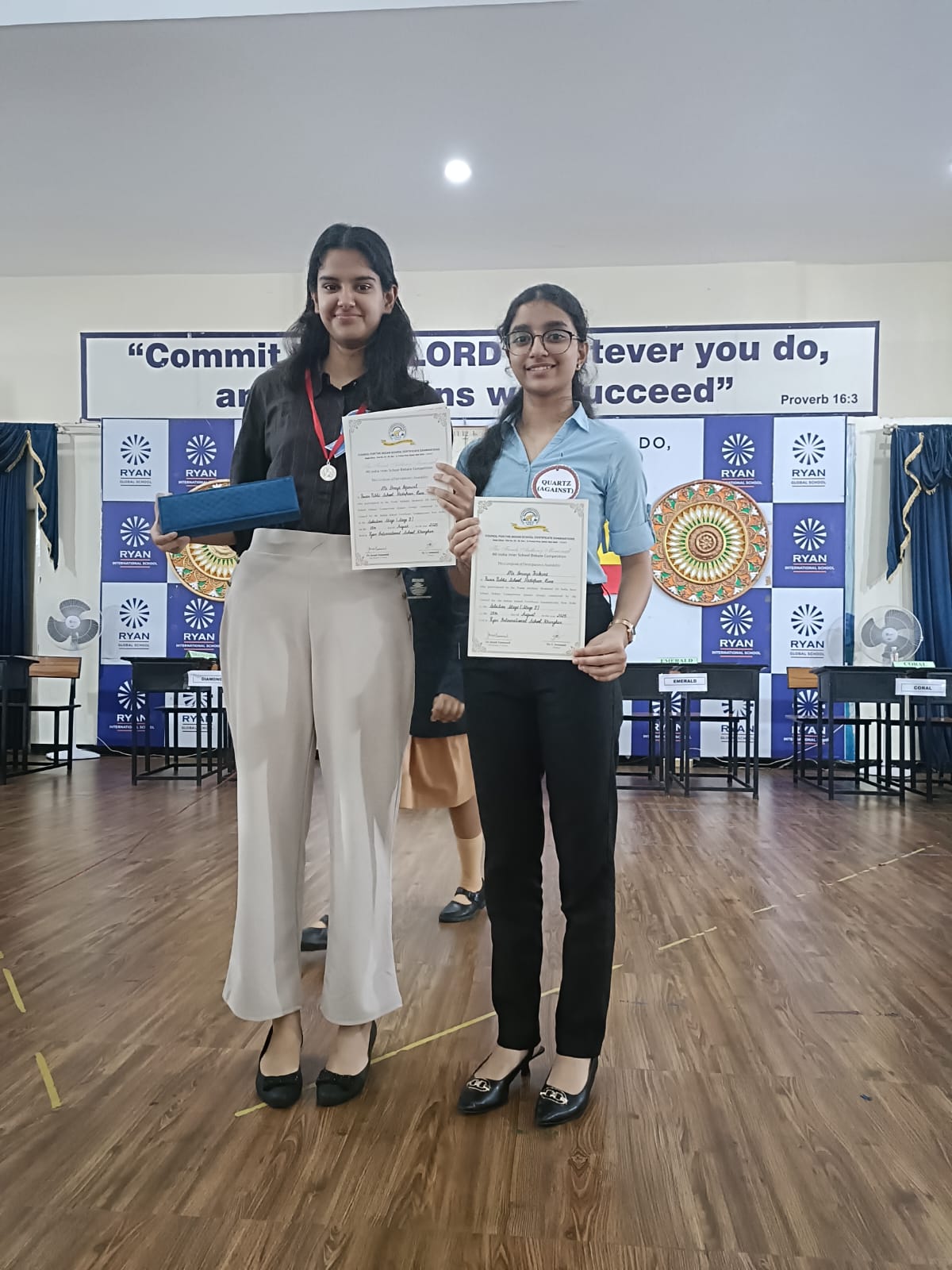 Frank Anthony Memorial All-India Inter-School English Debate Competition: Miss Shreya Agarwal - 2nd Place as Best Speaker