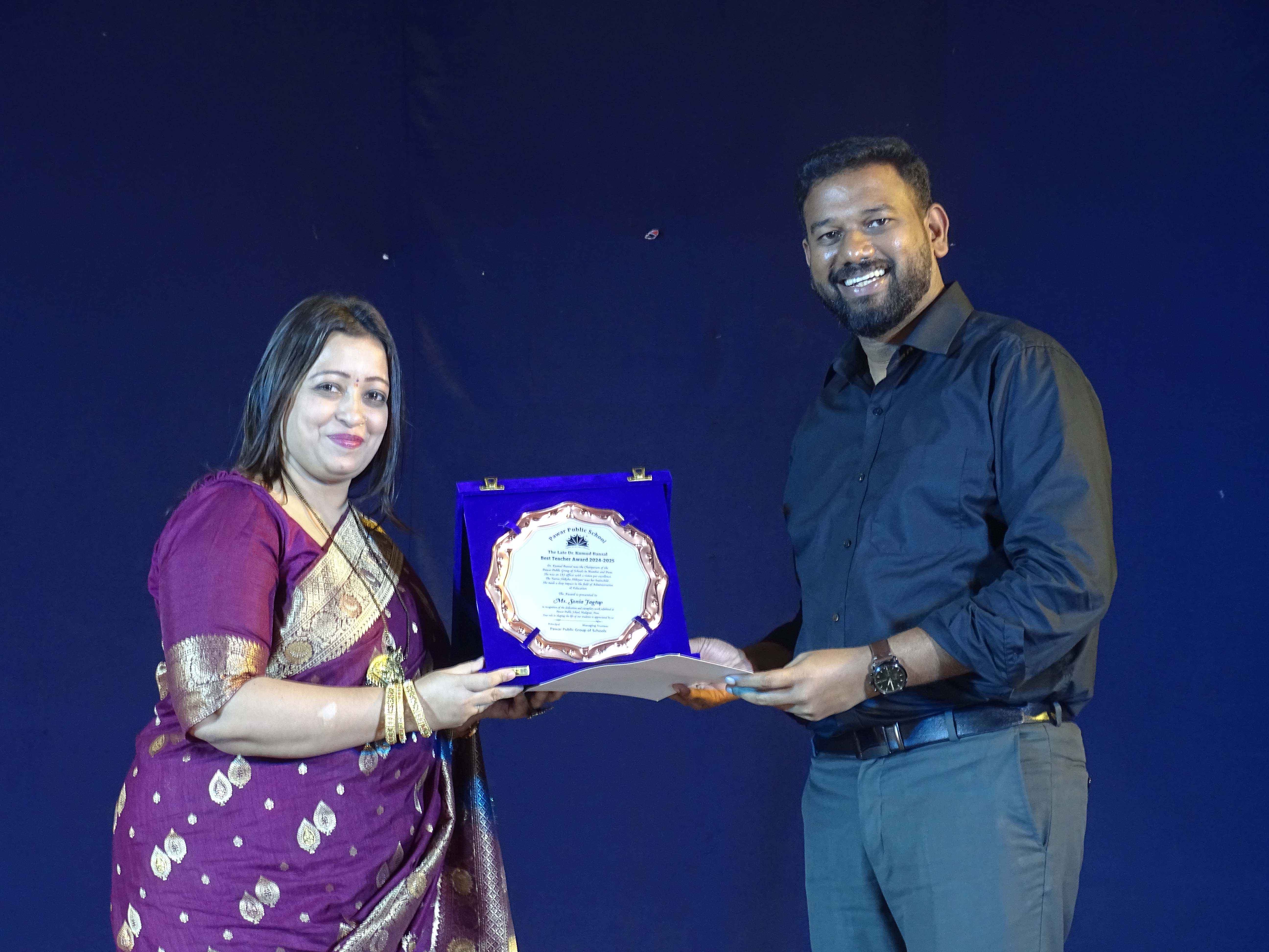 Late Dr. Kumud Bansal Best Teacher Award 2025 - 26 (Primary) : Ms. Sonia Jagtap